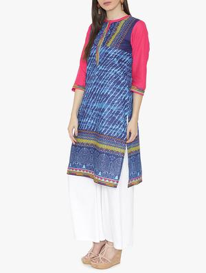 Straight printed kurta - 15611364 - Standard Image - 2