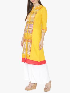 A-line printed kurta - 15611367 - Standard Image - 2