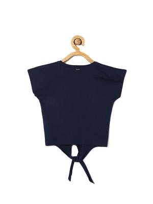 blue cotton blend top - 15611466 - Standard Image - 2