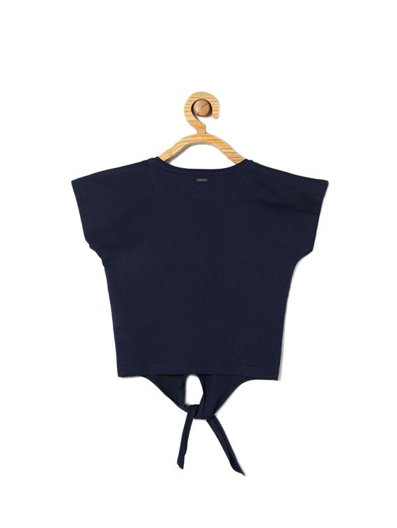 blue cotton blend top - 15611466 - Zoom Image - 2