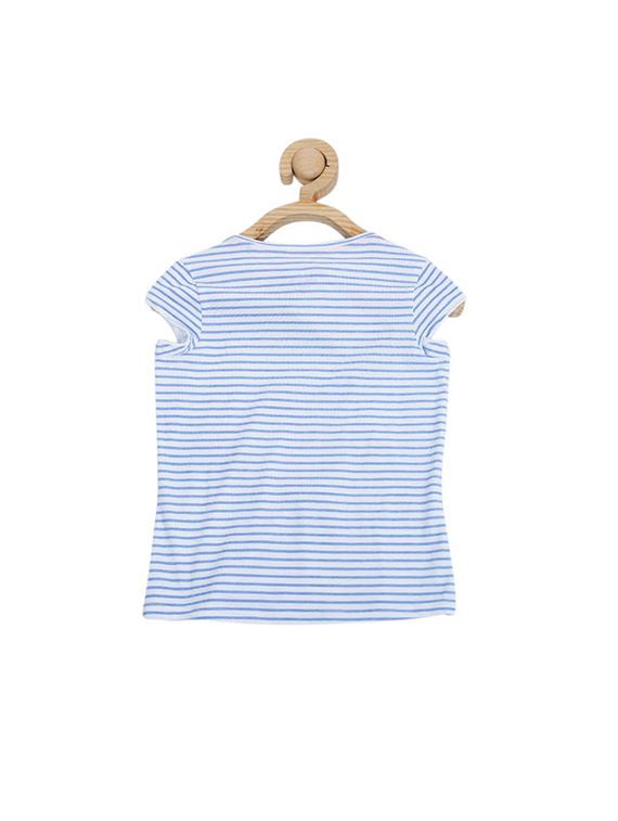 blue cotton blend top - 15611471 - Zoom Image - 2