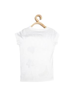 white cotton blend top - 15611472 - Standard Image - 2