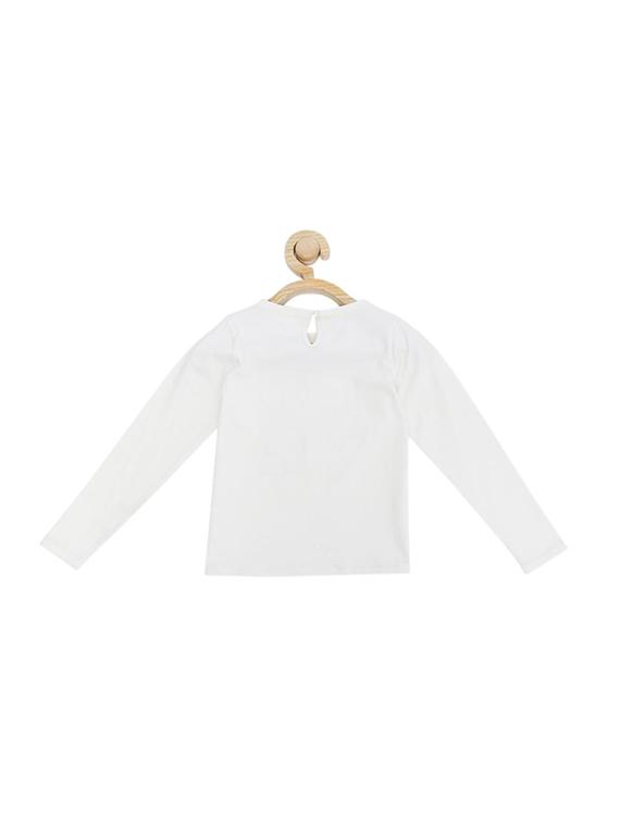 white cotton blend top - 15611473 - Zoom Image - 2