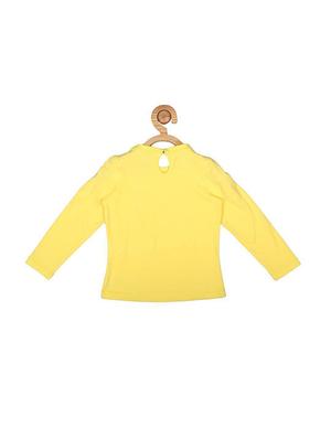 yellow cotton blend top - 15611481 - Standard Image - 2