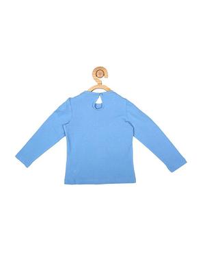 blue cotton blend top - 15611482 - Standard Image - 2