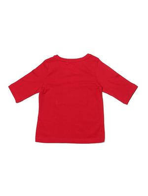 red cotton blend top - 15611485 - Standard Image - 2