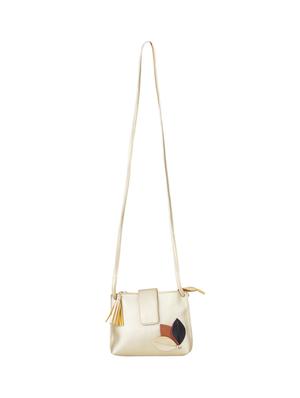 beige leatherette (pu) regular sling bag - 15611487 - Standard Image - 5