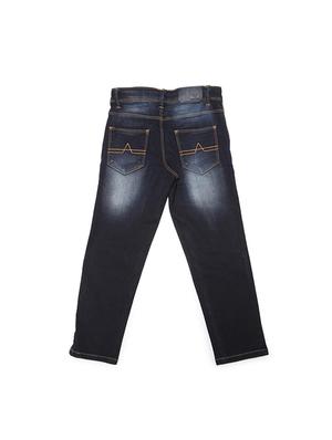 blue cotton blend washed jeans - 15611630 - Standard Image - 2