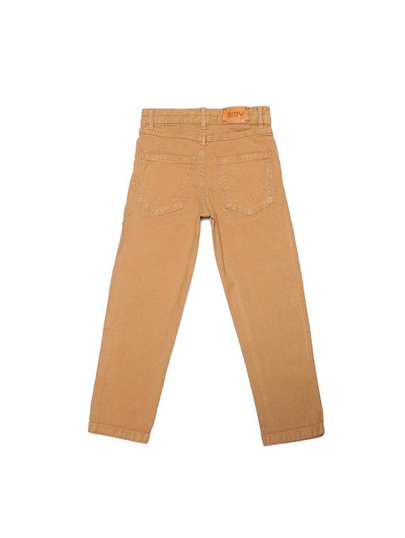 brown cotton blend plain jeans - 15611631 - Zoom Image - 2