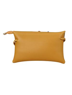 tan leatherette (pu) regular sling bag - 15611745 - Standard Image - 2