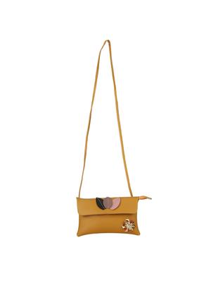 tan leatherette (pu) regular sling bag - 15611745 - Standard Image - 5