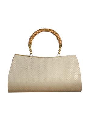gold leatherette (pu) regular handbag - 15611862 - Standard Image - 2