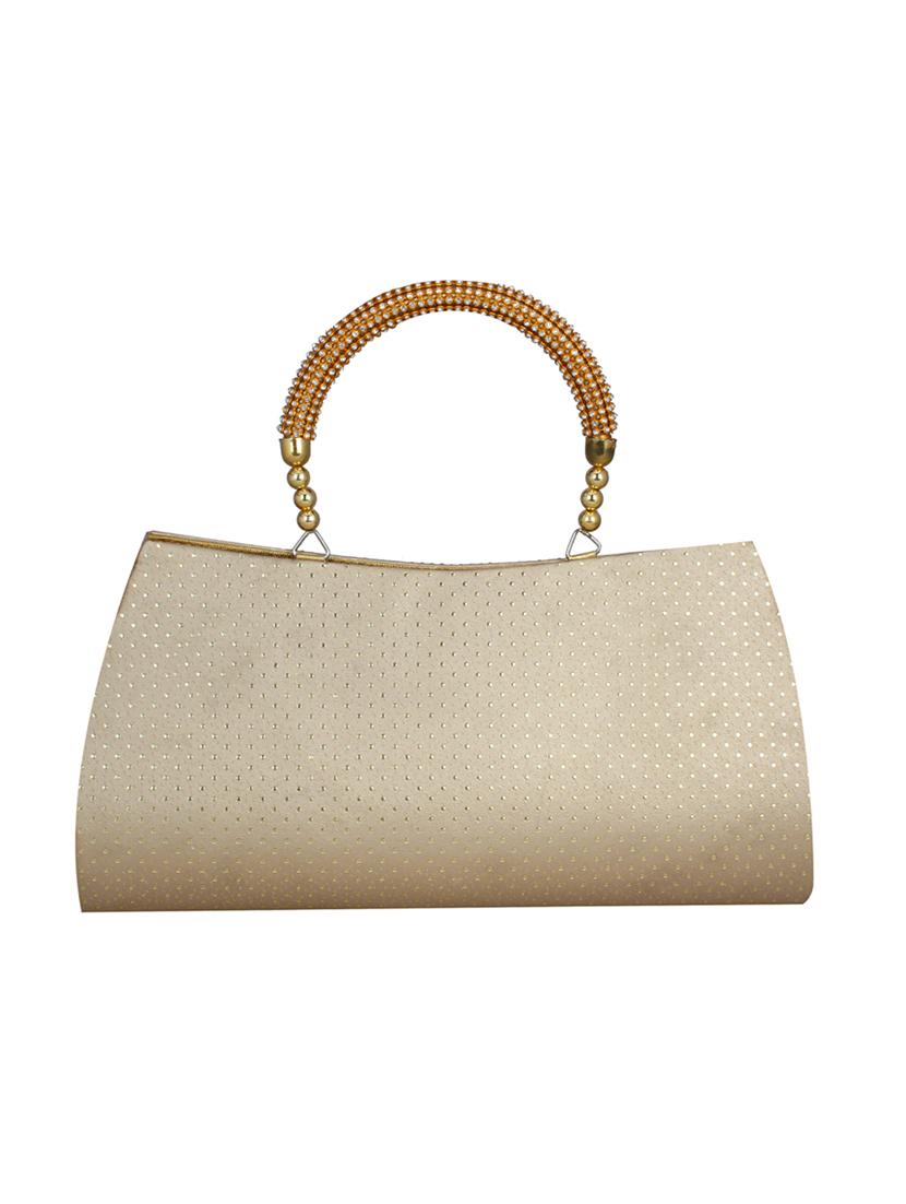 gold leatherette (pu) regular handbag - 15611862 - Zoom Image - 2