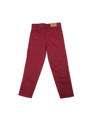 red cotton blend chinos - 15611876 - Standard Image - 2