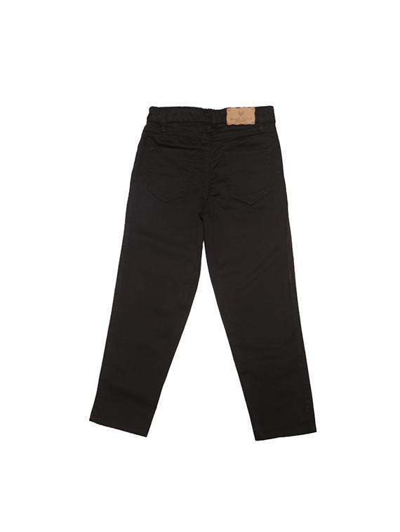 black cotton blend chinos - 15611877 - Zoom Image - 2
