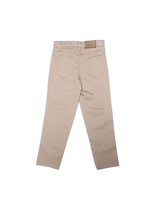 beige cotton blend chinos - 15611878 - Standard Image - 2