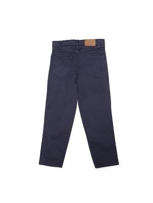 blue cotton blend chinos - 15611879 - Standard Image - 2