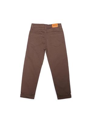 brown cotton blend chinos - 15611884 - Standard Image - 2
