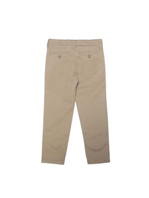 beige cotton blend chinos - 15611885 - Standard Image - 2