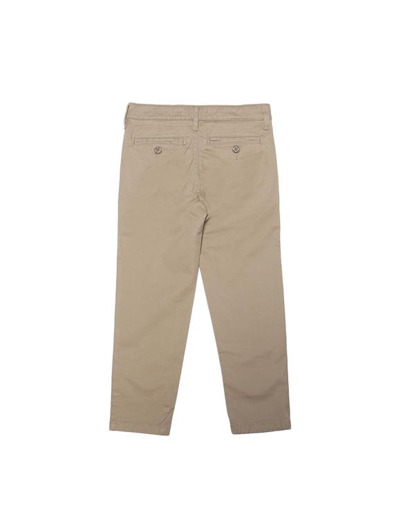 beige cotton blend chinos - 15611885 - Zoom Image - 2