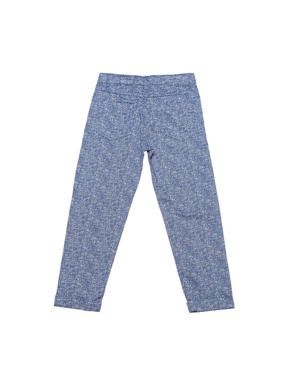 blue cotton blend chinos - 15611886 - Zoom Image - 2