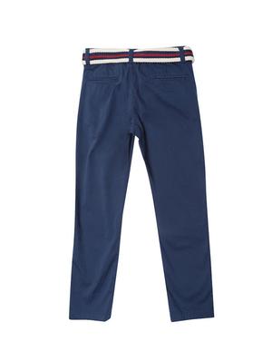 blue cotton blend chinos - 15611888 - Standard Image - 2