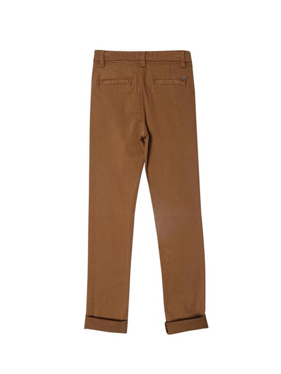 brown cotton blend chinos - 15611889 - Zoom Image - 2