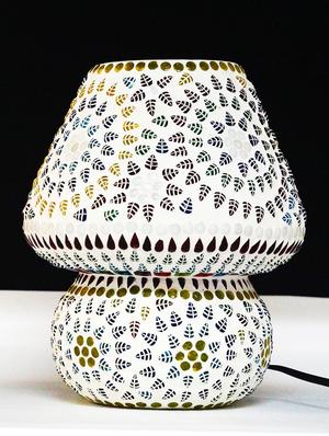 Multicolour Mosaic Glass Table Lamp With Shades For Living Room - 15612031 - Standard Image - 2