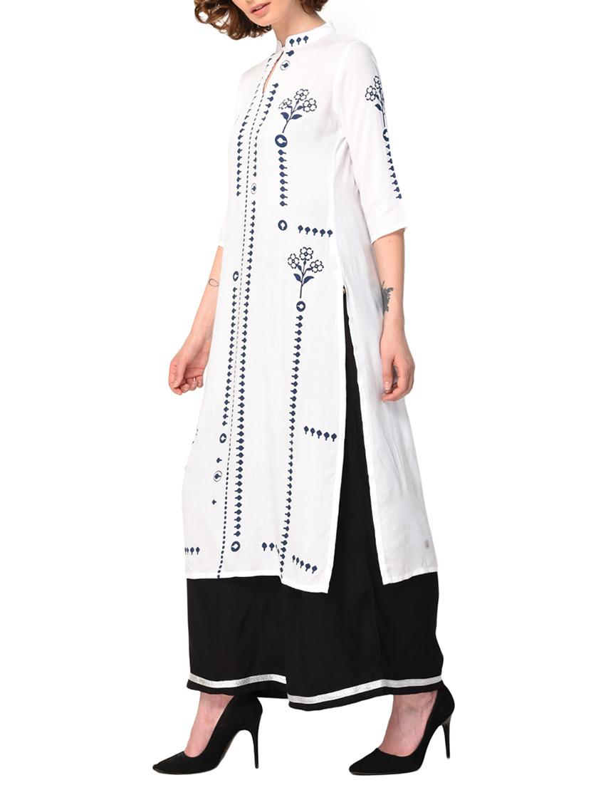 Straight printed kurta - 15612124 - Zoom Image - 2