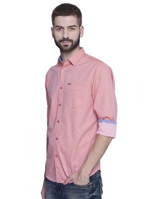 pink cotton casual shirt - 15612310 - Standard Image - 2