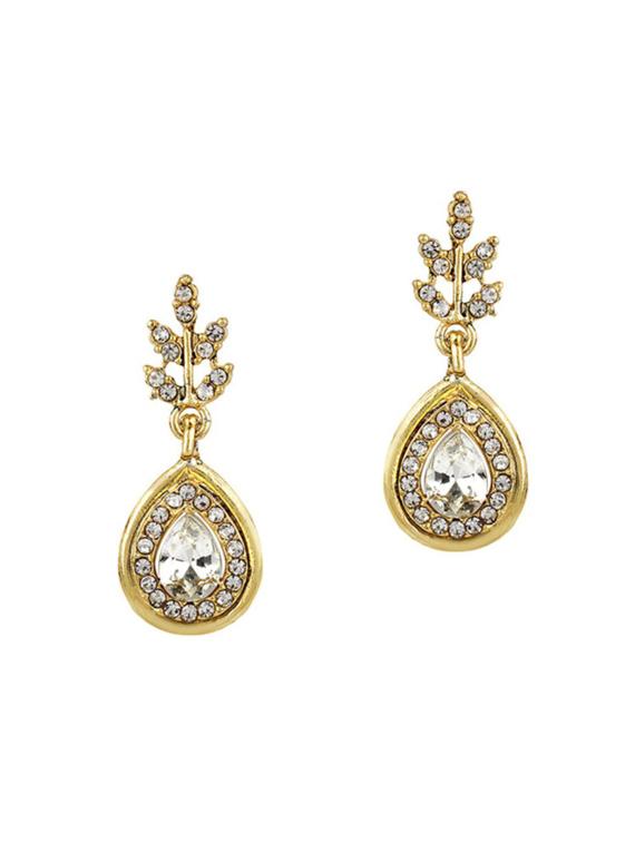 Gold Tone Necklace, Earrings & Maangteeka Set - 15612529 - Zoom Image - 2
