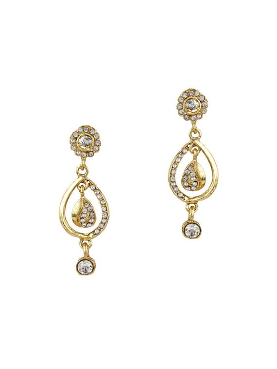 Gold Tone Necklace, Earrings & Maangteeka Set - 15612537 - Zoom Image - 2