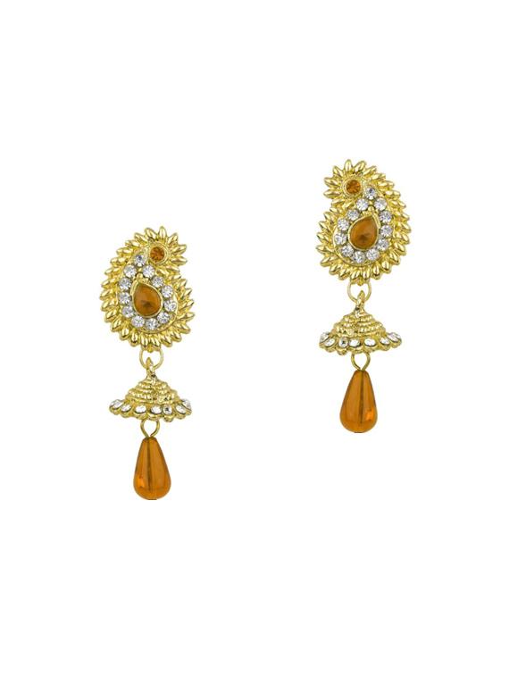 Gold Tone Necklace & Earrings Set - 15612551 - Zoom Image - 2