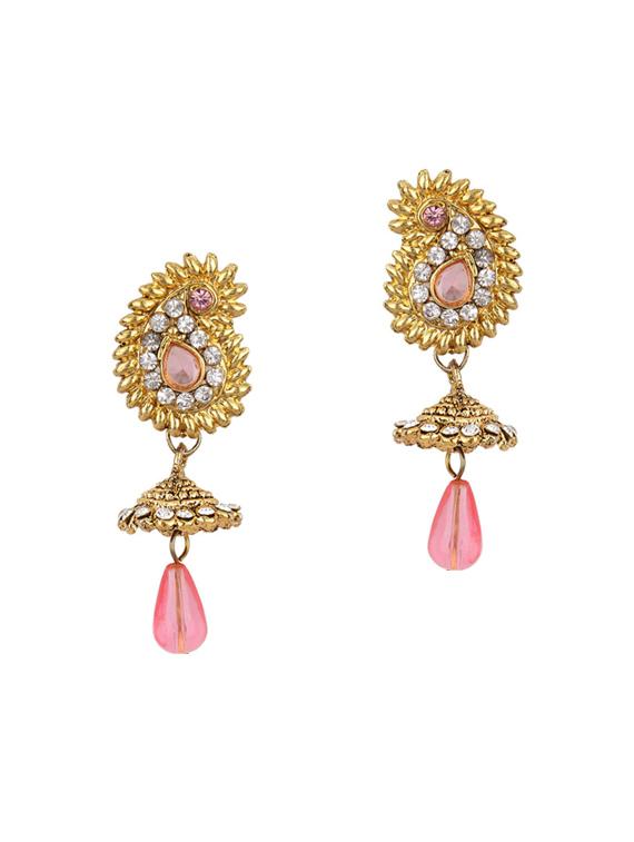 Gold Tone Necklace & Earrings Set - 15612552 - Zoom Image - 2
