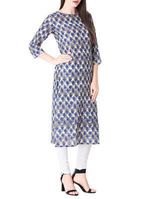 Printed straight kurta - 15612640 - Standard Image - 2