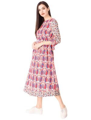 Printed a-line dress - 15612647 - Standard Image - 2