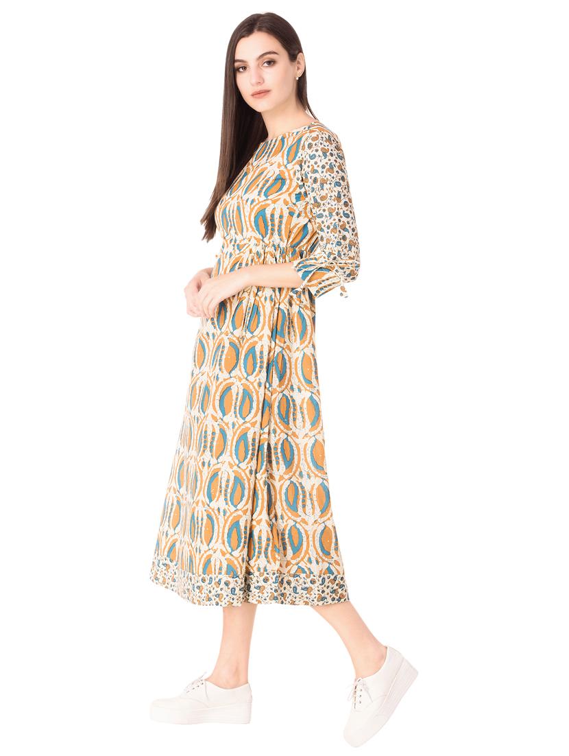 Printed a-line dress - 15612648 - Zoom Image - 2
