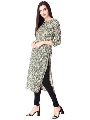 Paisley straight kurta - 15612655 - Standard Image - 2