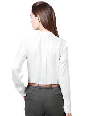 back pleat striped shirt - 15612779 - Standard Image - 2