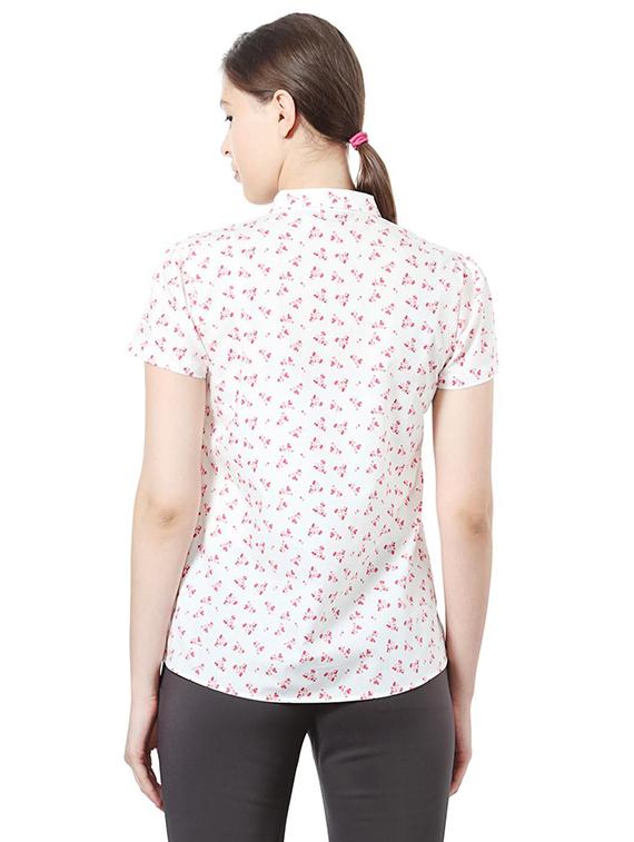 short sleeved printed shirt - 15612781 - Zoom Image - 2