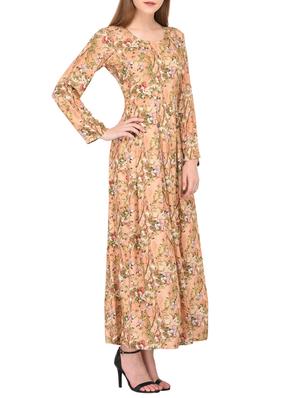 pleated floral maxi dress - 15612873 - Standard Image - 2