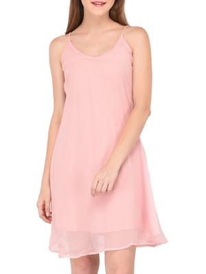 criss cross back detail a-line dress - 15612878 - Standard Image - 2