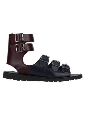 blue Leather back strap sandals - 15613036 - Standard Image - 2