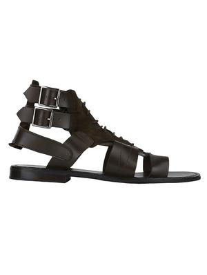 brown Leather back strap sandals - 15613042 - Standard Image - 2