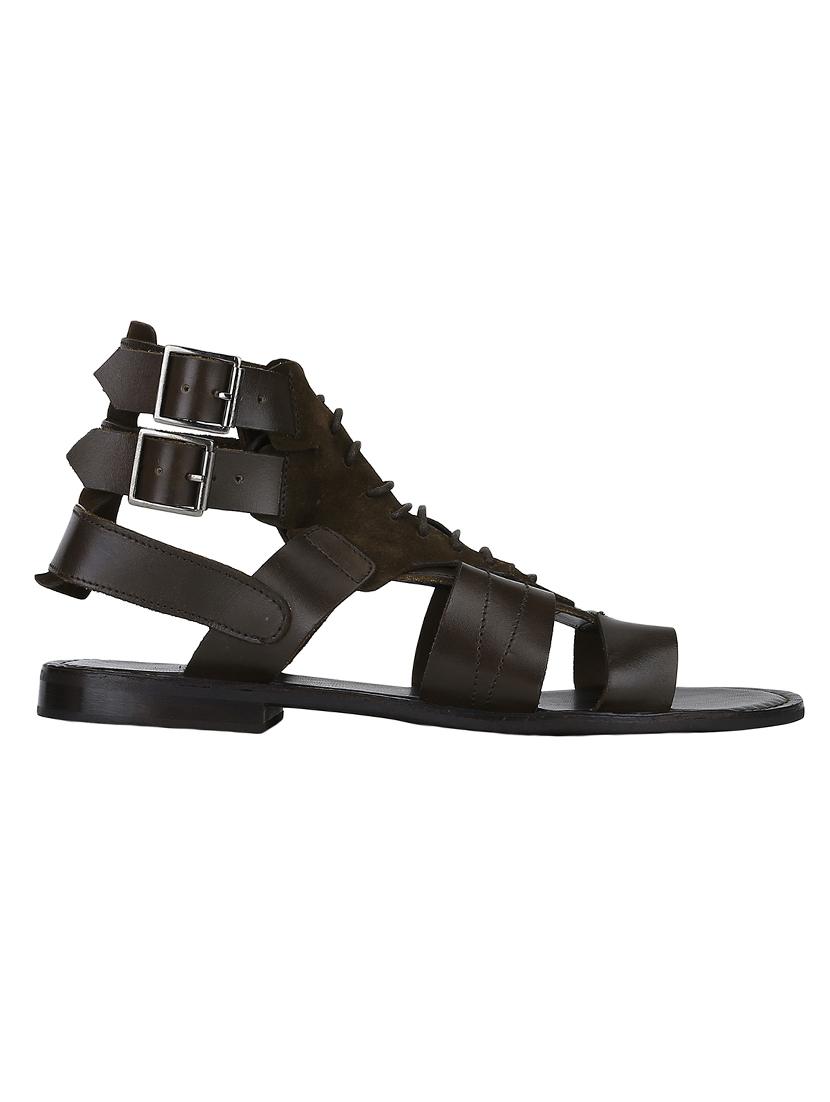 brown Leather back strap sandals - 15613042 - Zoom Image - 2