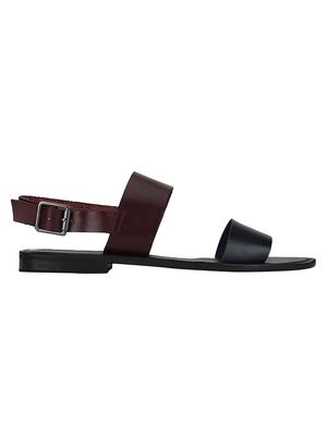 brown Leather back strap sandals - 15613043 - Standard Image - 2