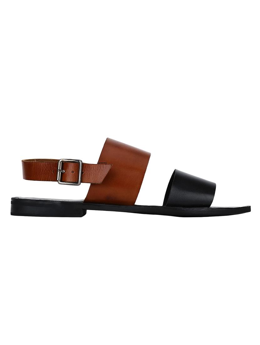 tan Leather back strap sandals - 15613046 - Zoom Image - 2