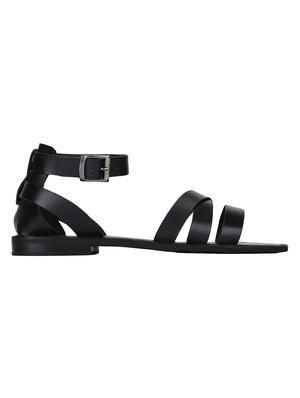 black leather back strap sandals - 15613050 - Standard Image - 2