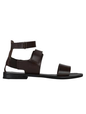 brown Leather back strap sandals - 15613057 - Standard Image - 2