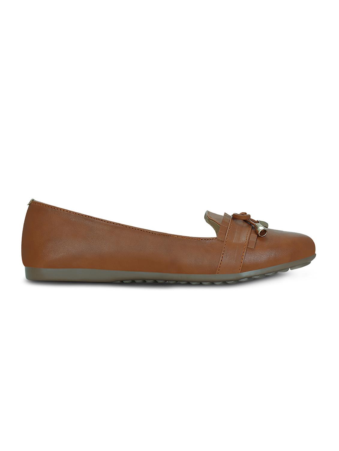 brown slip on ballerinas - 15613111 - Zoom Image - 2